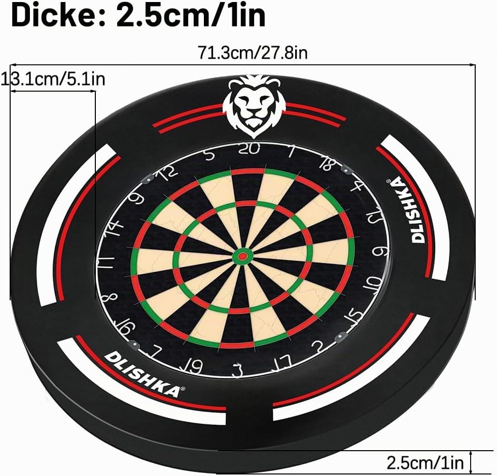 Dartscheibe Dart ZubehöR-Dart Surround Eva,Dartscheibe Schutzring FüR Verpasste WüRfe,Einfache Monta