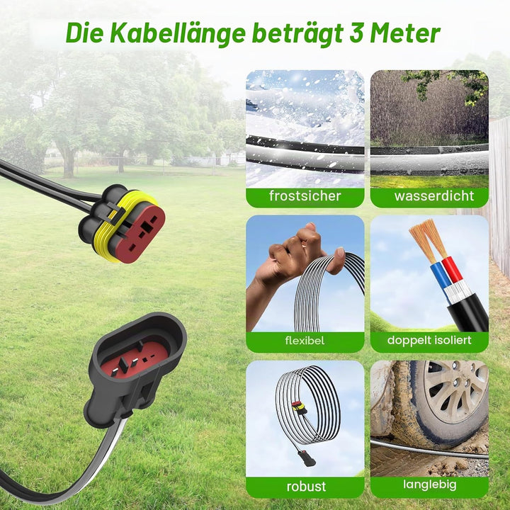 Shentec 3M,Ladekabel für Transformator Stromversorgung und Ladestation kompatibel mit Husqvarna Auto
