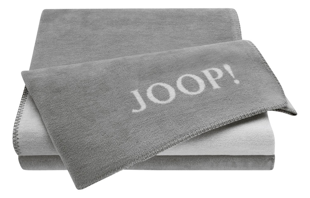 Joop! Plaid Decke Uni Doubleface Graphit-Rauch Baumwolle/Dralon, Masse: 200cm x 150cm, 564382