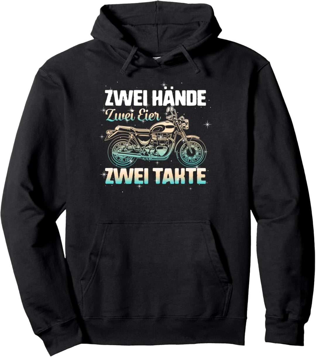 Zwei Hände Simson-S51 Classic Motorrad Enduro S51 Deutsches Pullover Hoodie