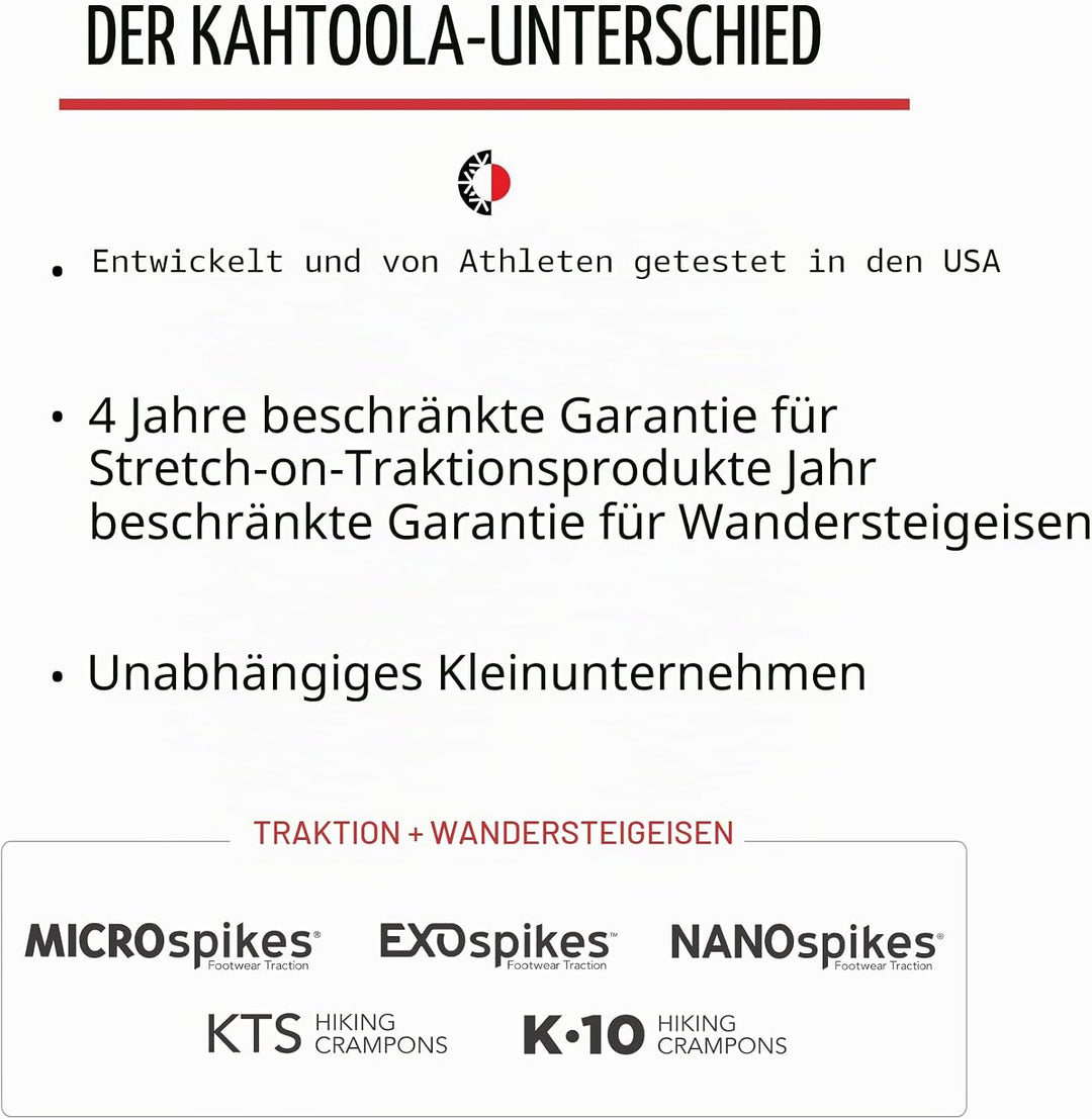 Kahtoola Microspikes Footwear Traction – 2015/16 rot L, rot L