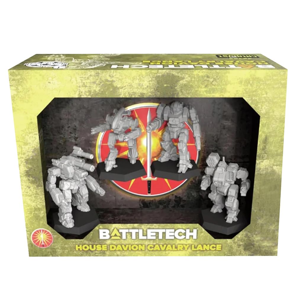 Catalyst Game Labs BattleTech | Miniatures | House Davion Cavalry Lance Force Pack | Expansion | Min