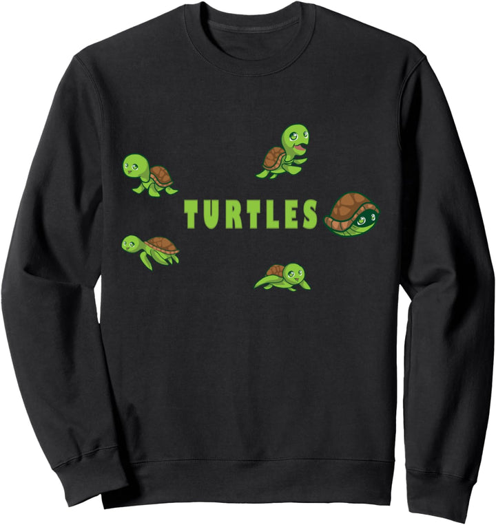 Nette Grüne Schildkröten Sweatshirt