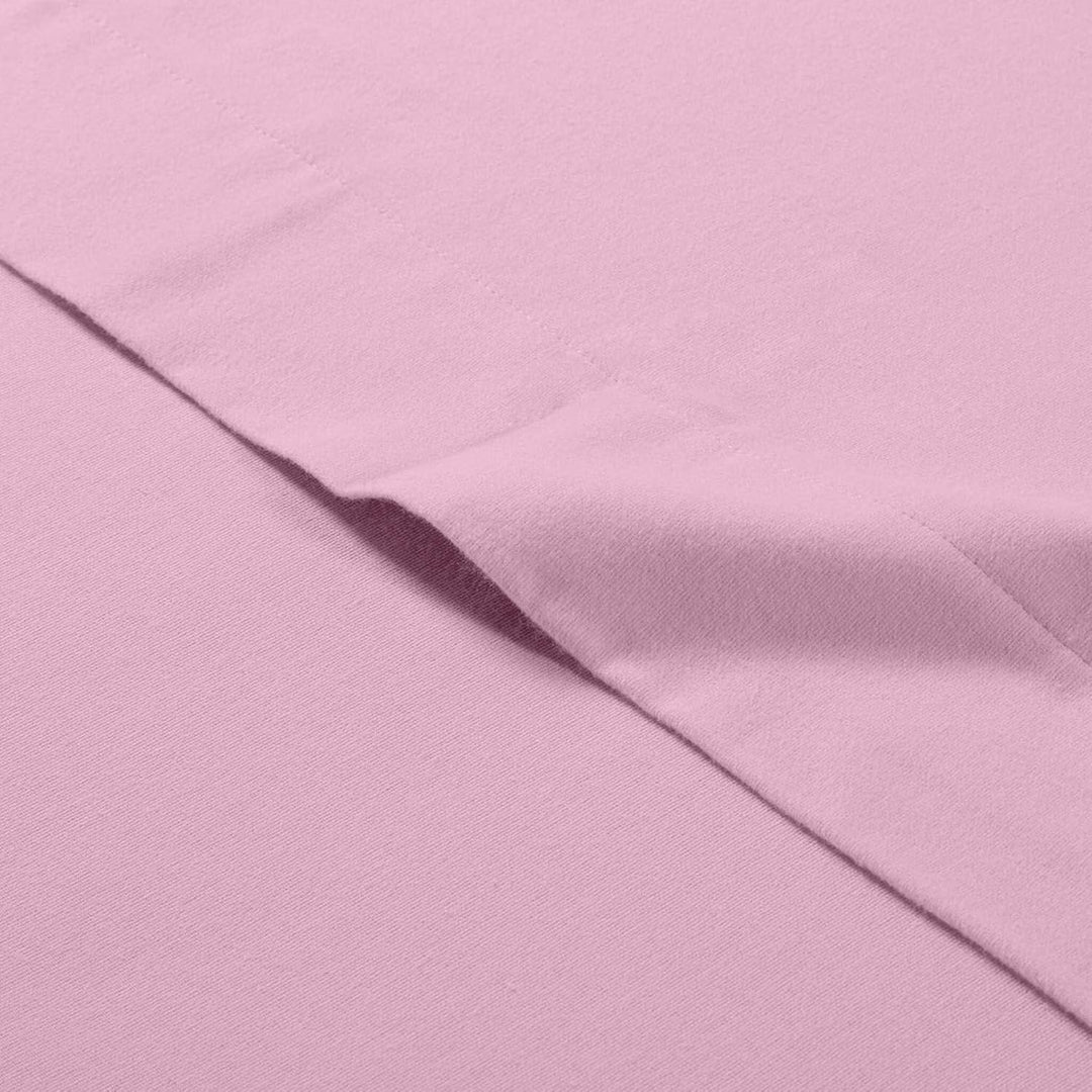 Caleffi - Bettwäsche einfarbig Flanell einfarbig für Einzelbett Rosa, Einzelbett Rosa