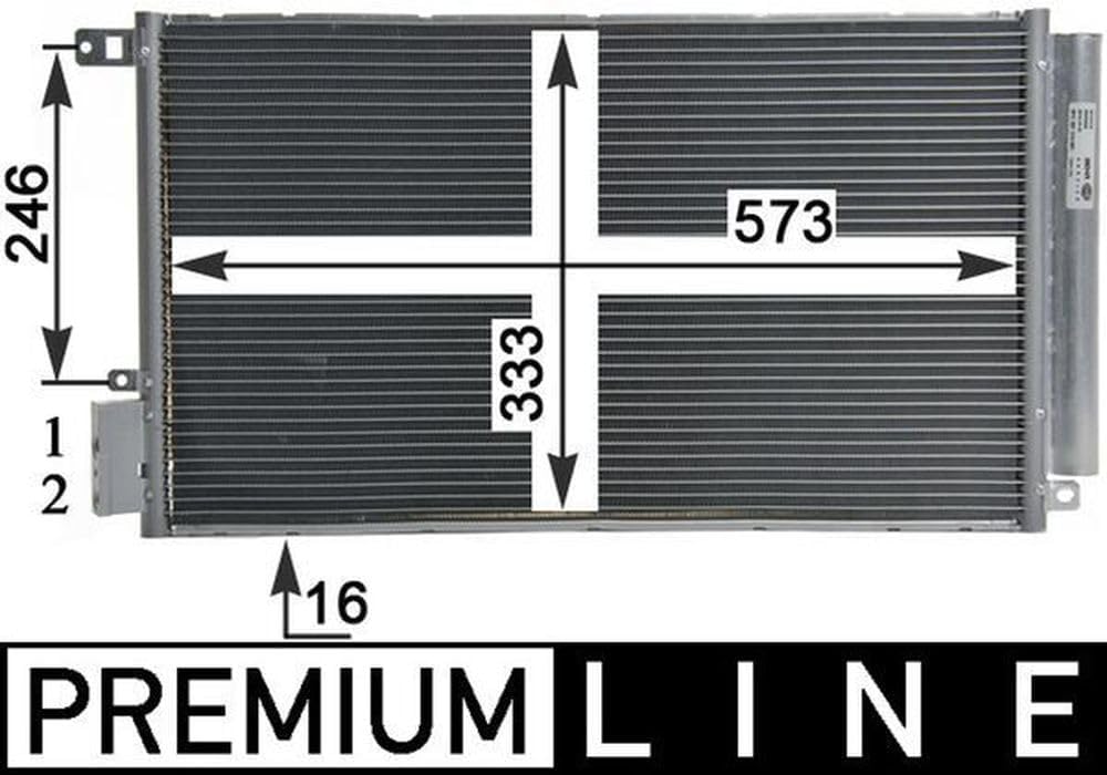 MAHLE AC 633 000P A/C-Kondensator BEHR PREMIUM LINE