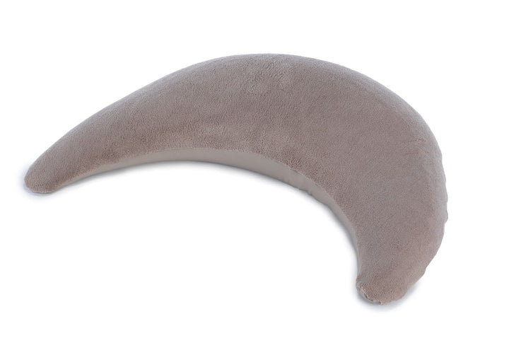Theraline Plüschmond Kissen Taupe