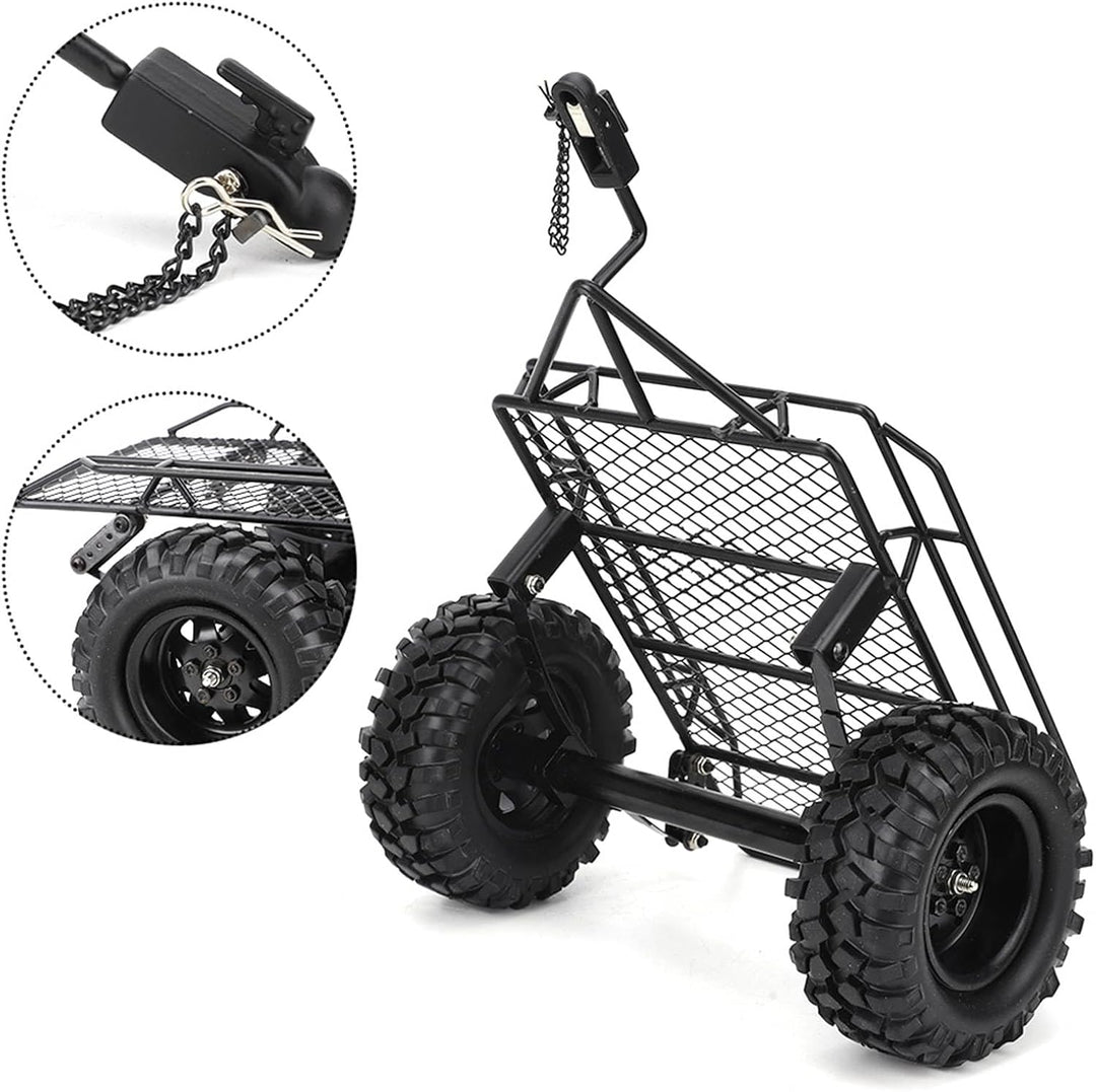 Omabeta Metalleimer-Anhänger, RC-Zubehör RC-Anhänger Metall-Upgrade-Zubehör Leichtgewicht für 1/10 R