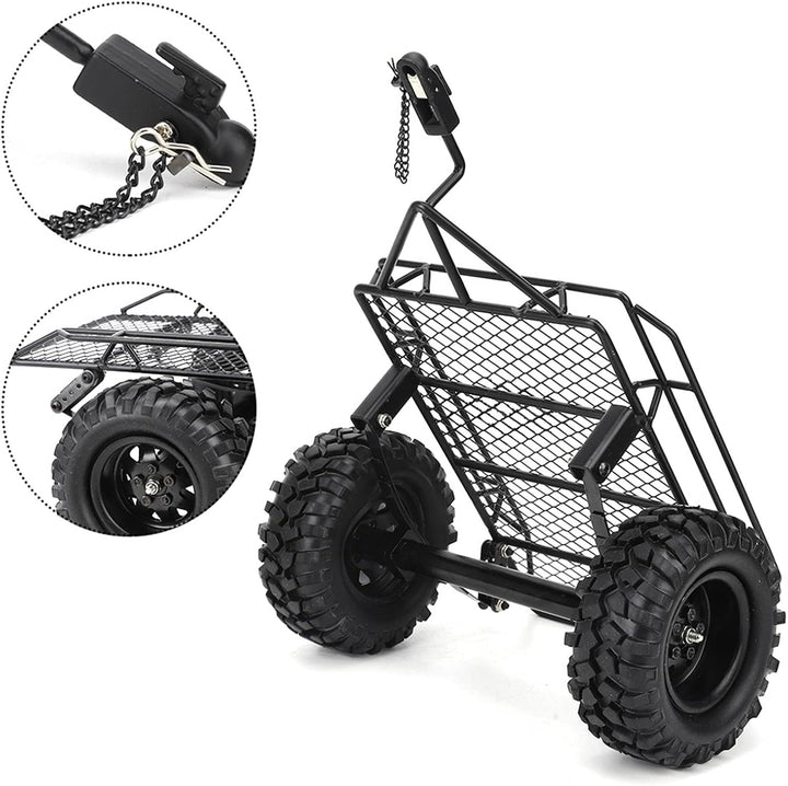 Omabeta Metalleimer-Anhänger, RC-Zubehör RC-Anhänger Metall-Upgrade-Zubehör Leichtgewicht für 1/10 R