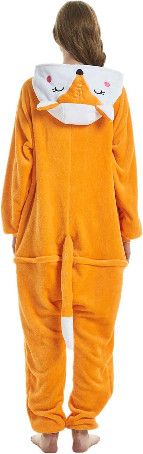 ZKomoL Pyjamas Onesies Cosplay Erwachsene Unisex Tiere Halloween Kostüm Kleid Loungewear, Tigermuste