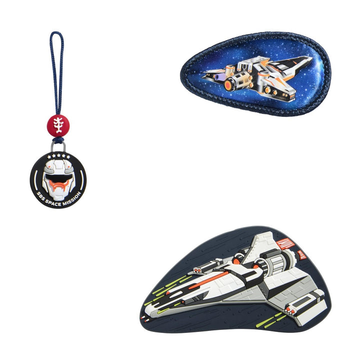 Step by Step Magic Mags „Starship Galactus“, 3-teilig, 2 Magnet-Applikationen und 1 Anhänger, Raumsc
