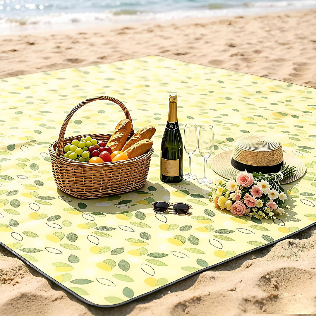 200 * 200 cm Picknickmatte, fünfschichtige Struktur-verdickt-Grün | Maschinenwaschbar, geeignet für