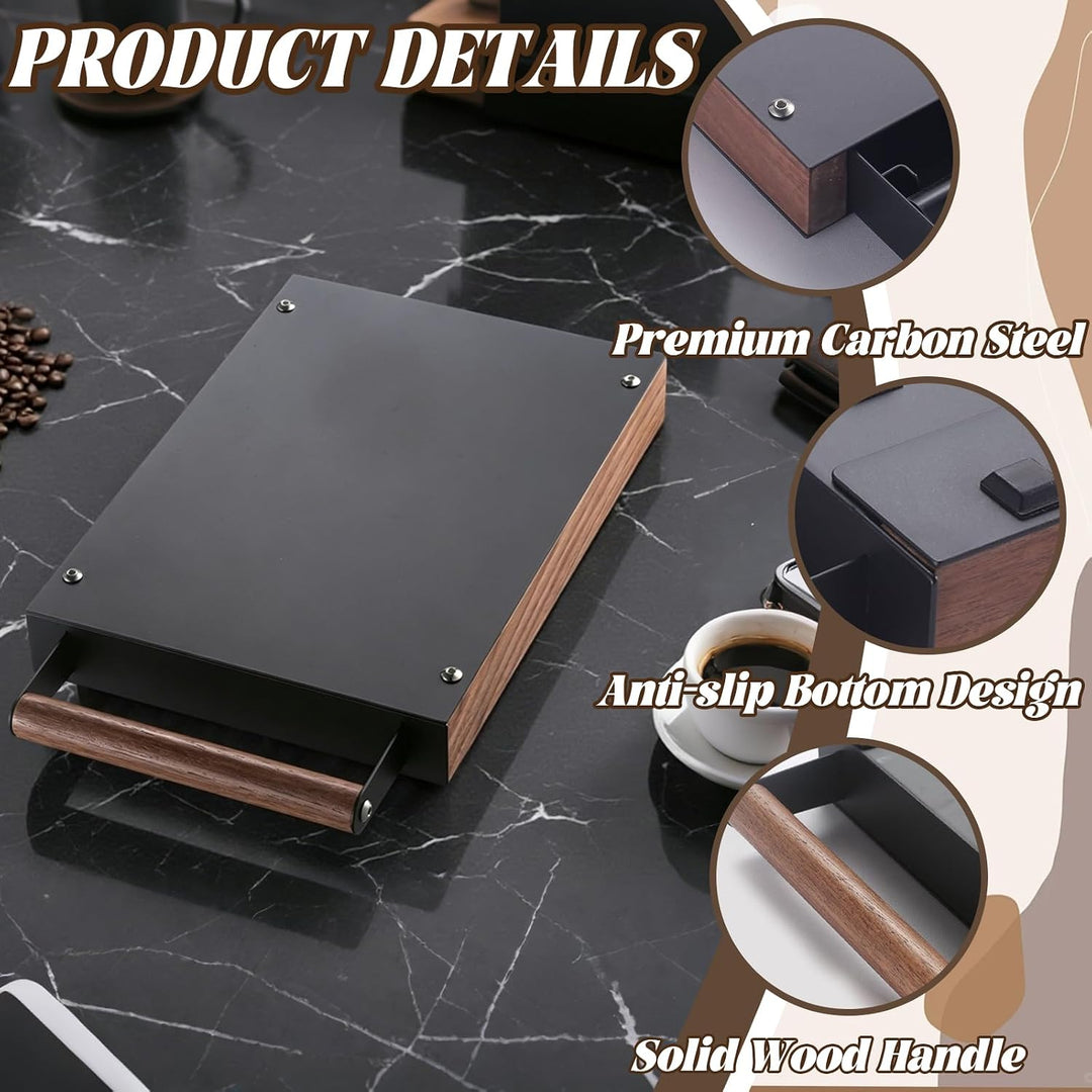 Sudschublade für Kaffeesatz, 32,7x20x4,5cm Abschlagbehälter für Siebträger