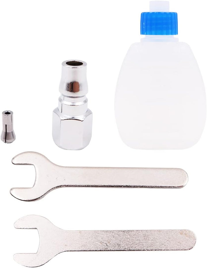 WANGCL 1/4 Zoll Luftschleifer 6500 U/min Mini Die Grinde Bleistiftschleifer mit Schraubenschlüssel z