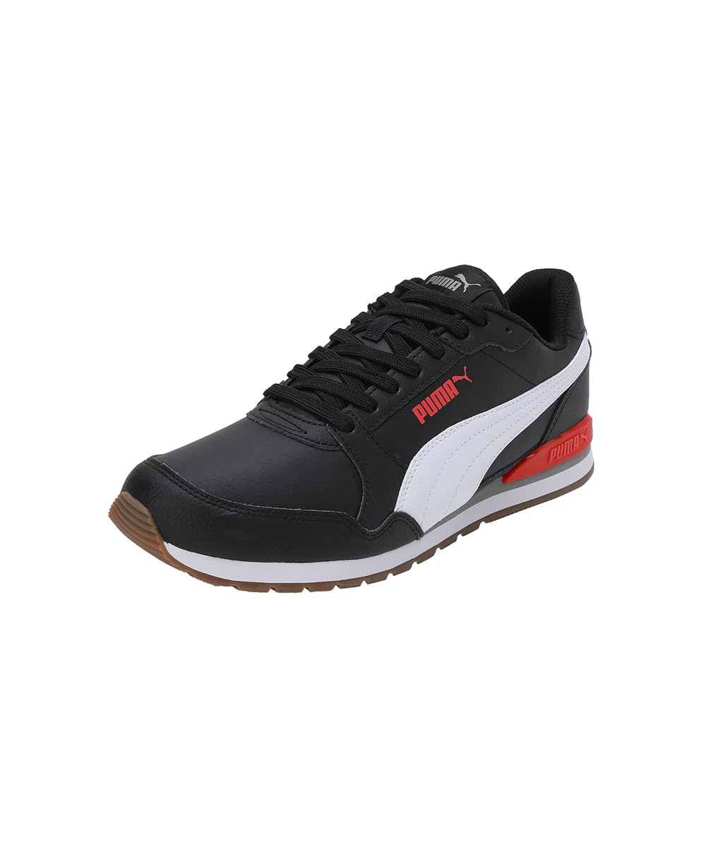 PUMA St Runner V3 Nl Sneaker,Unisex 42 EU Schwarz Weiss Rot, 42 EU Schwarz Wei&amp;