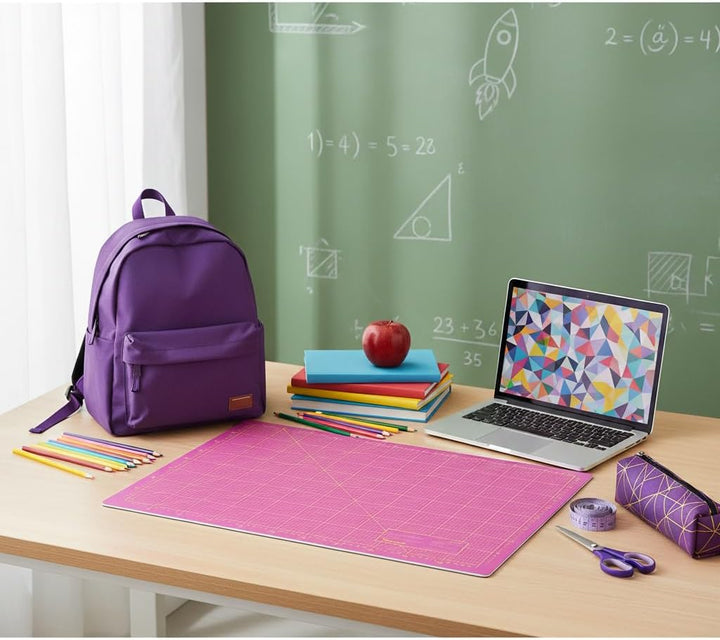 Victor Schneidematte Violett Pink 45x60cm 3-lagig A2 selbstheilend Violett Pink 60L x 45B cm, Violet
