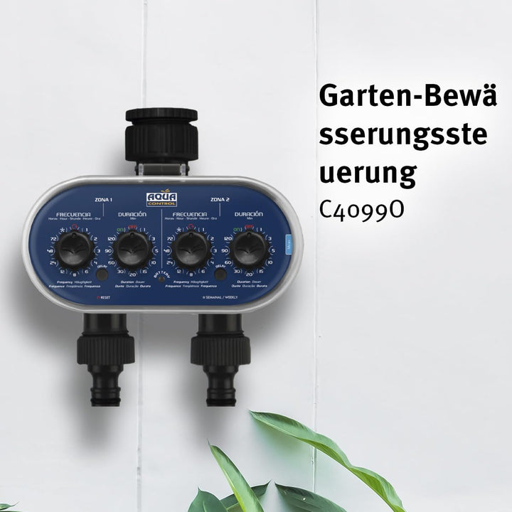 Aqua Control C4011 - Bewässerungsprogrammierer für den Garten - Für alle Arten von Hähnen - Mit 2 ge
