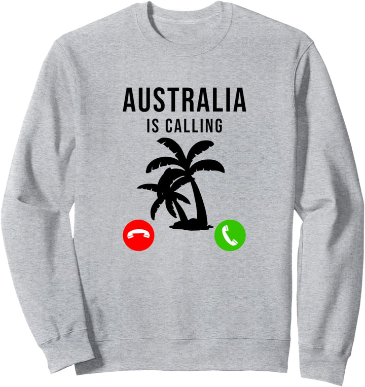 Australia Is Calling – Urlaubssouvenir-Palme Sweatshirt
