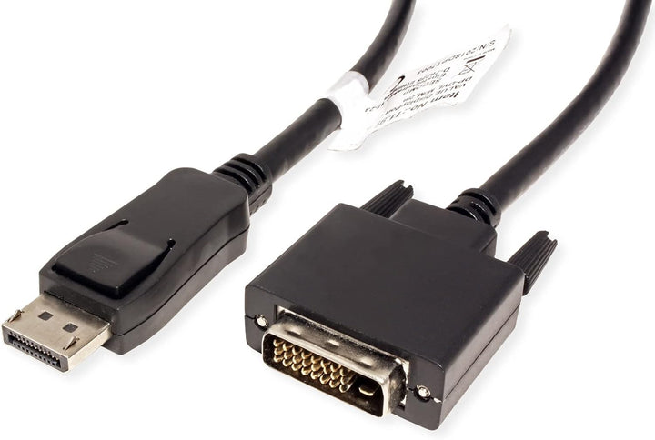VALUE DisplayPort Kabel DP ST - DVI-D ST, schwarz, 5 m 5m, 5m