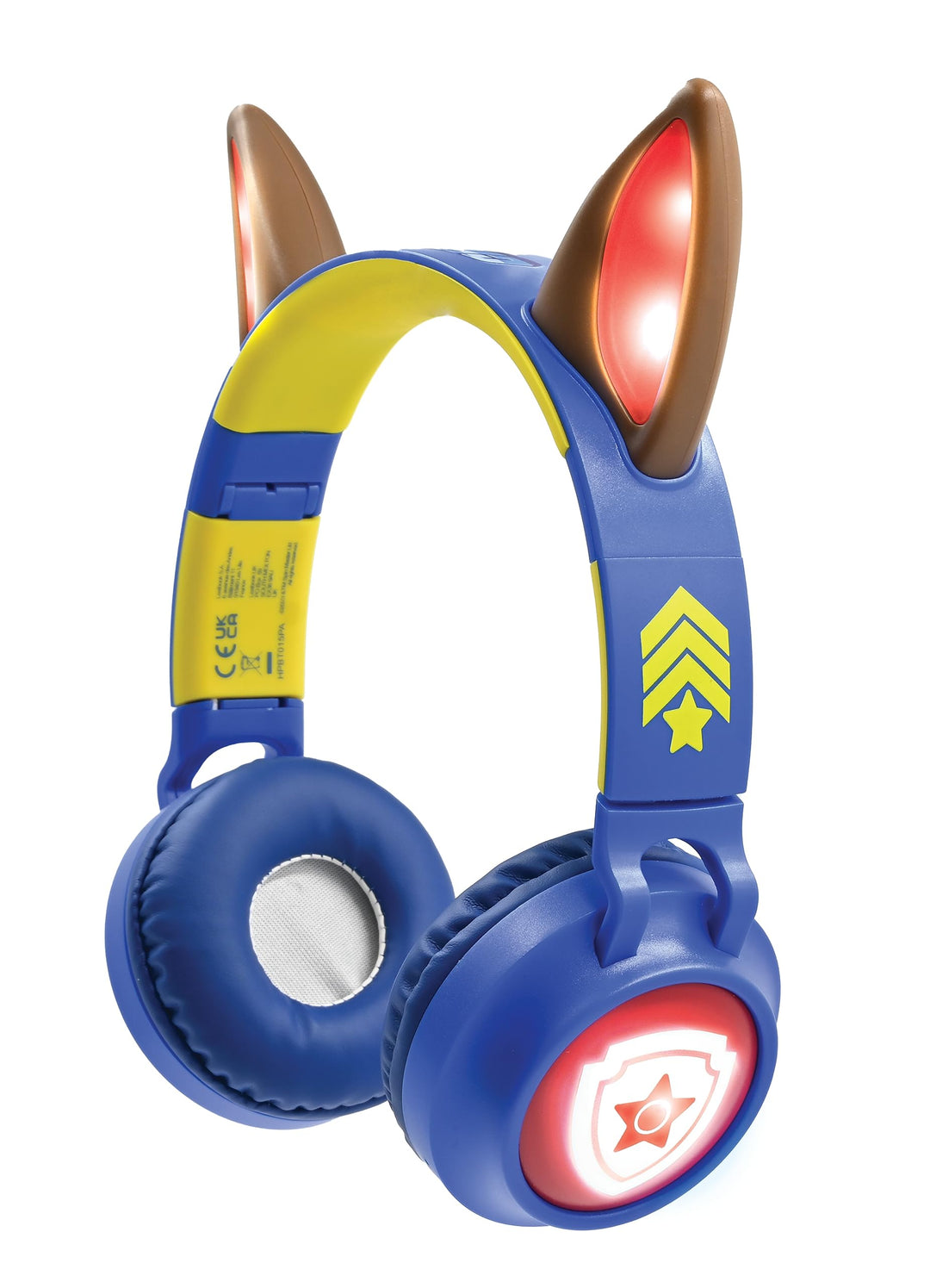 Lexibook - Paw Patrol - Bluetooth Headphones w. Lights (HPBT015PA) Paw Patrol - Chase, Paw Patrol -