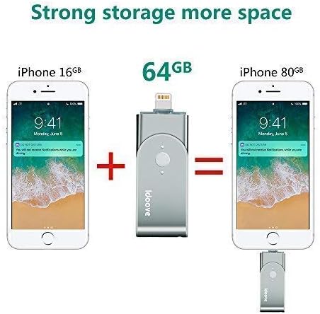 USB-Flash-Laufwerk für iPhone und iPad, Fotostick, Speicherstick, USB 3.0, externer Speicheradapter,