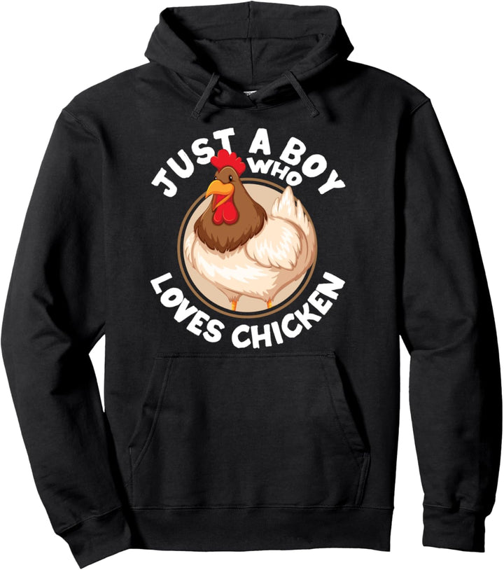 Nur ein Junge, der Hühner Geflügel Nutztier Hühner liebt Pullover Hoodie