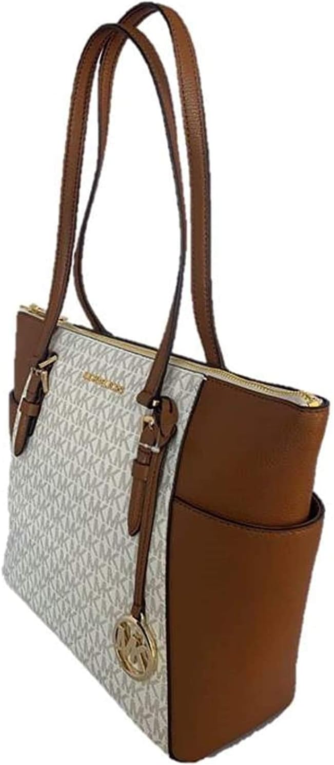 Michael Kors Charlotte Large Top Zip Tote Vanille, Vanille