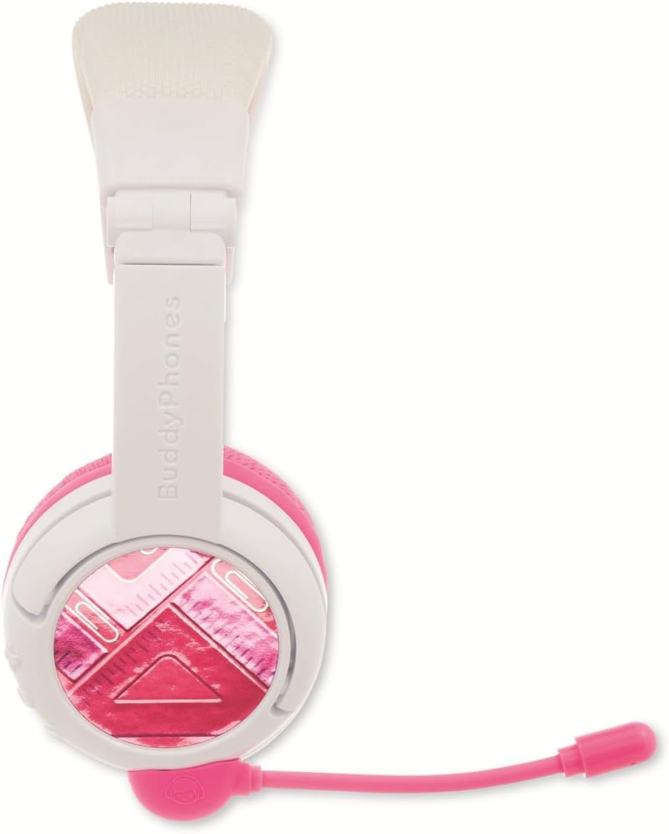 BuddyPhones Kids Headphones Wireless School+ (Pink)