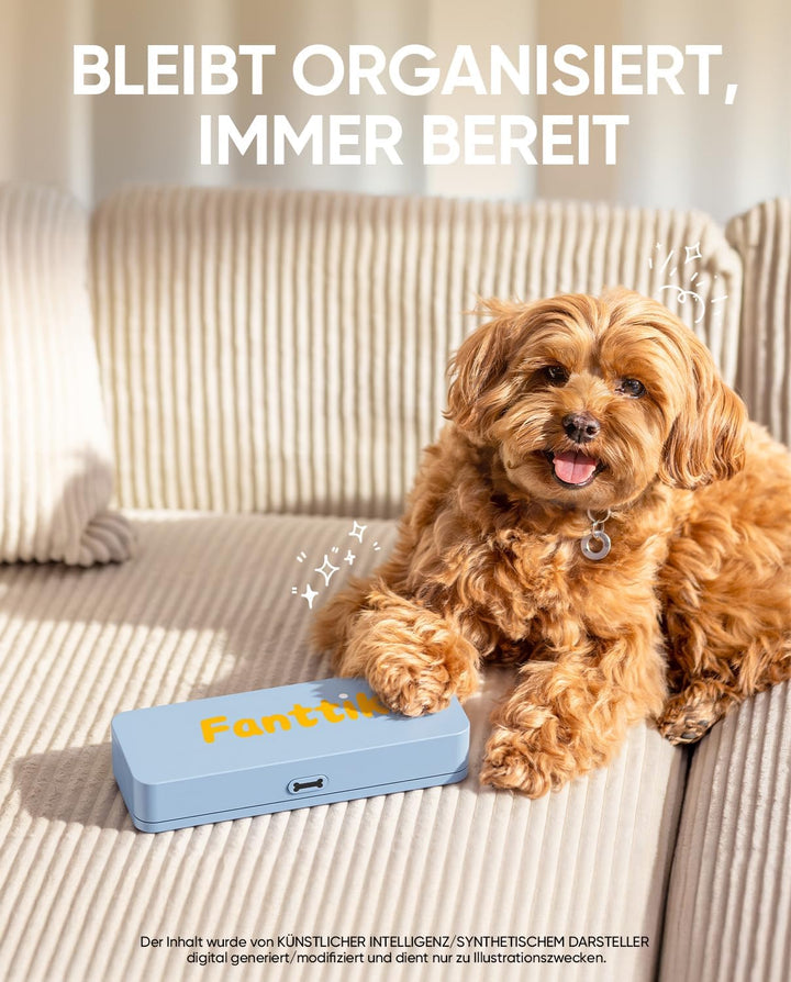 Fanttik F2 Master Pet Haustier Hundekrallenschleifer, leiser, sicherer Blau, Blau
