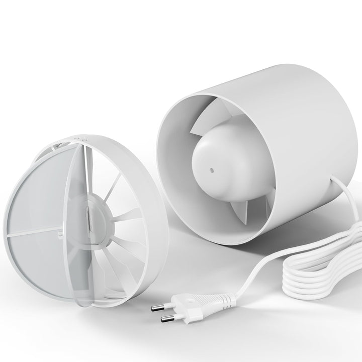 Kanal Rohrventilator,Inline-Abluftventilator 100 mm,135 m³/h,Hohe Qualität,Leise,Für Bad,WC,Küche,Ge