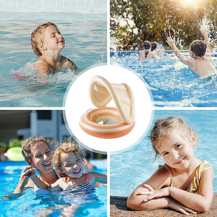 Aufblasbare Pool-Schwimmflösse für Kinder Pool-Schwimmspielzeug mit Orange, Orange