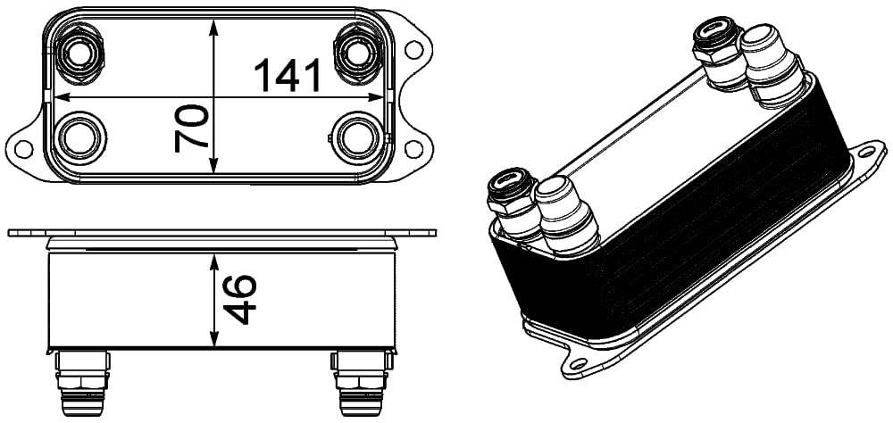 MAHLE CLC 227 000P Ölkühler BEHR PREMIUM LINE