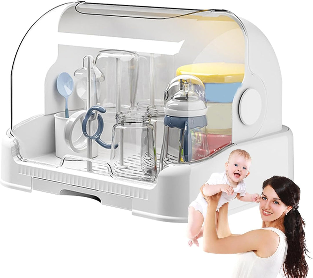 Generische Aufbewahrungsbox zum Trocknen von Babyflaschen, staubdichter Flaschenhalter für Kinder, a
