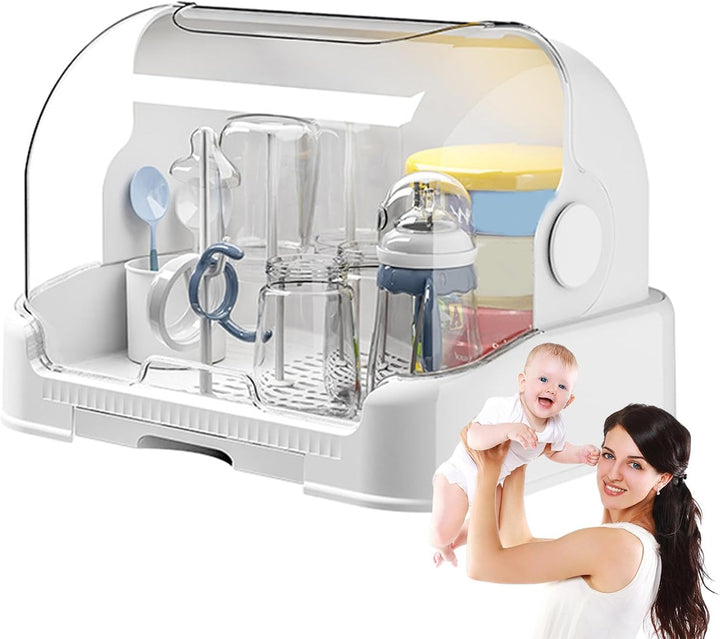 Generische Aufbewahrungsbox zum Trocknen von Babyflaschen, staubdichter Flaschenhalter für Kinder, a