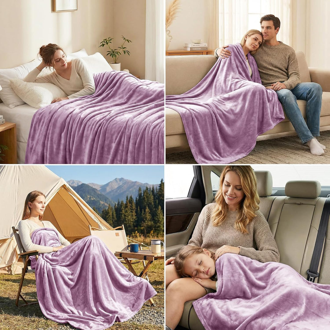 CozyLux Kuscheldecke Flauschig Decke 230x270 cm Lavendel, 230x270 cm Lavendel
