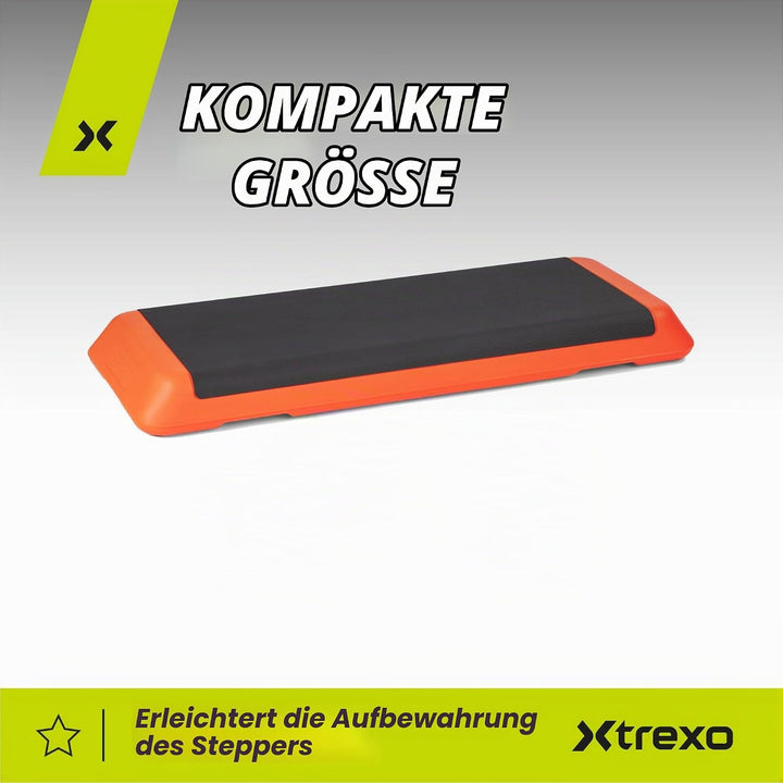 TREXO Stepper Für Zuhause - Aerobic Step mit 3-Stufiger Höhenverstellung, Fitness &amp; Sport - Training