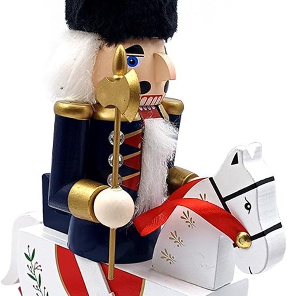 Nussknacker, Holzton, Weihnachtsdekoration, Hölzerne Nussknacker-Figur, Tischdekoration für Wohnzimm