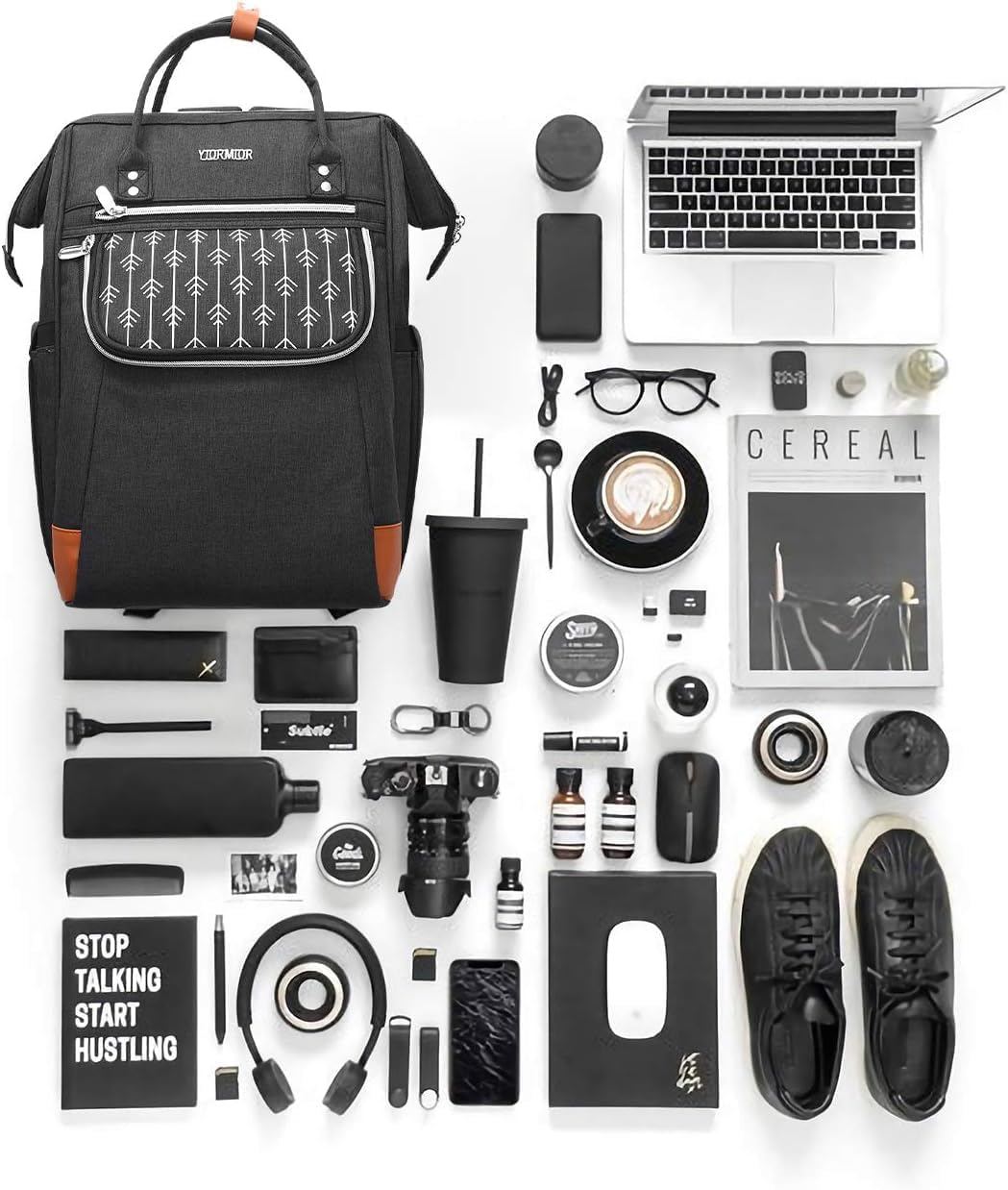 Rucksack Damen, Schulrucksack Mädchen Teenager15.6 Zoll Laptoprucksack mit Anti-Diebstahl, Arbeitsru