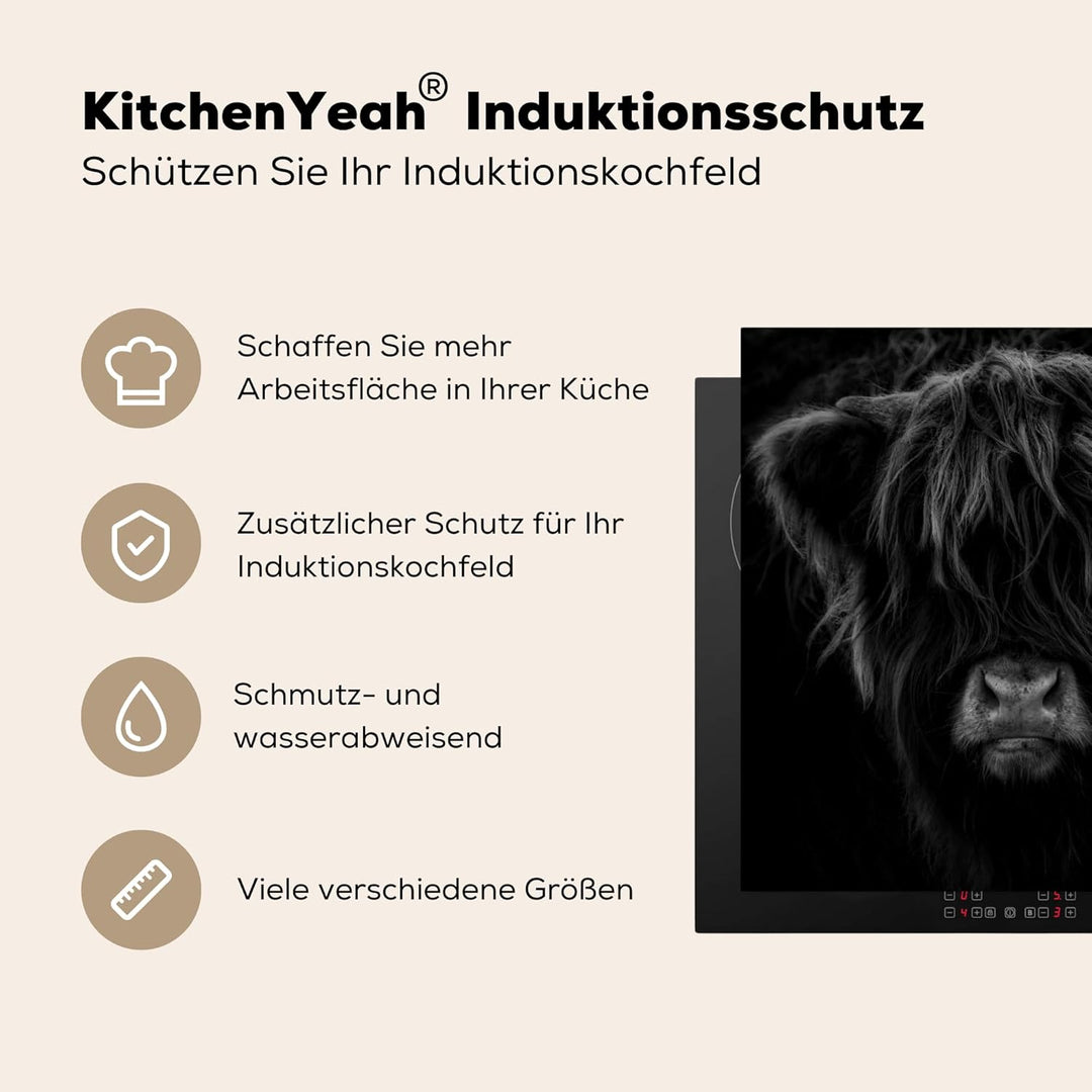 Herdabdeckplatte Einteilig Küche Herdabdeckung Induktionsfeld Ceranfeld Herdabdeckplatten Vinyl Matt