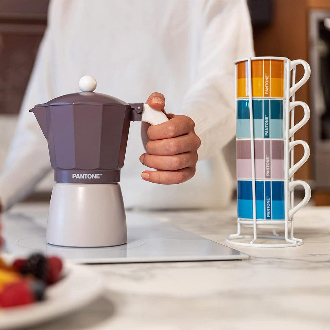 Egan Moka Pantone Linear Violett 6 Tassen