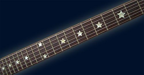 Inlay Sticker Griffbrett Position Marker für Gitarren &amp; Bass – Everly Brothers Stars - Weiss Perle W