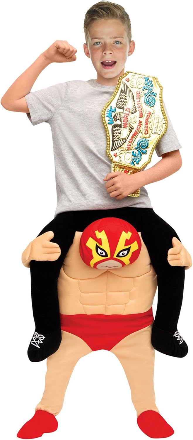 Morph Huckepack Wrestling Kostüm Kinder, Halloween Kostüm Kinder Ringer, Ringer