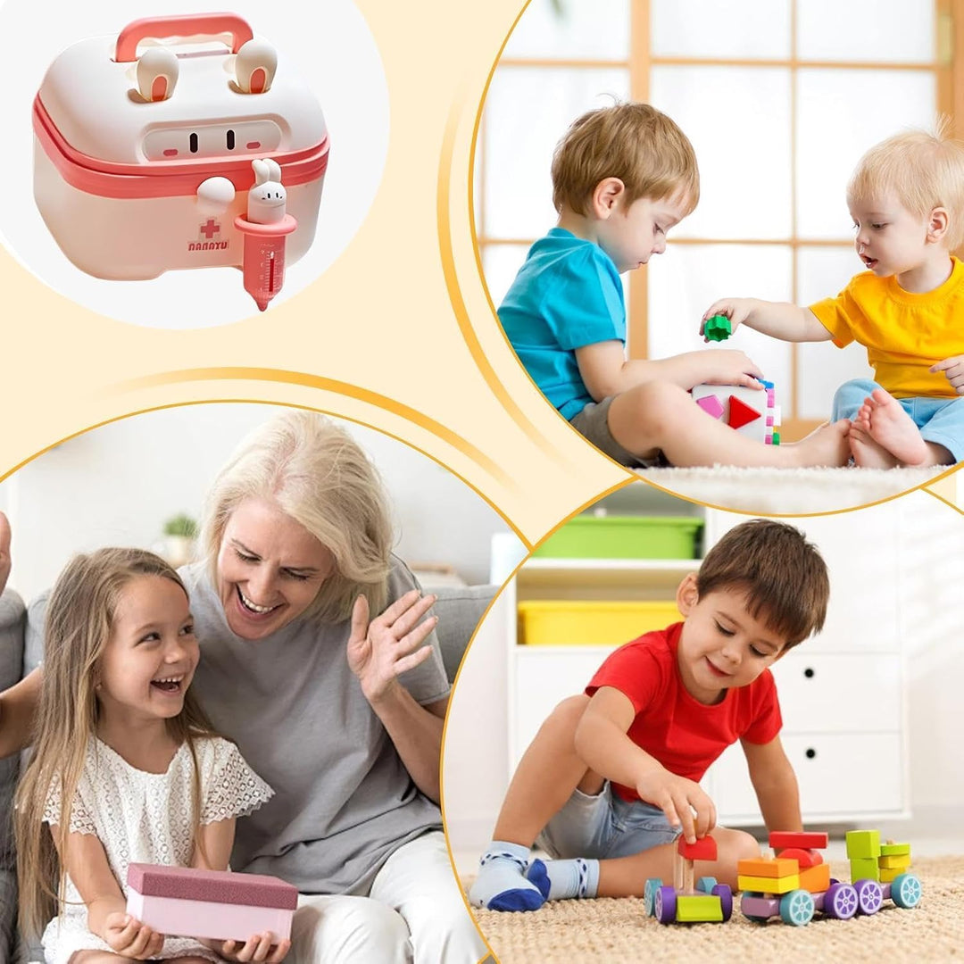 Kinderarzt-Set Krankenhaus-Rollenspiel mit Licht- &amp; Soundeffekten Rosa, Rosa
