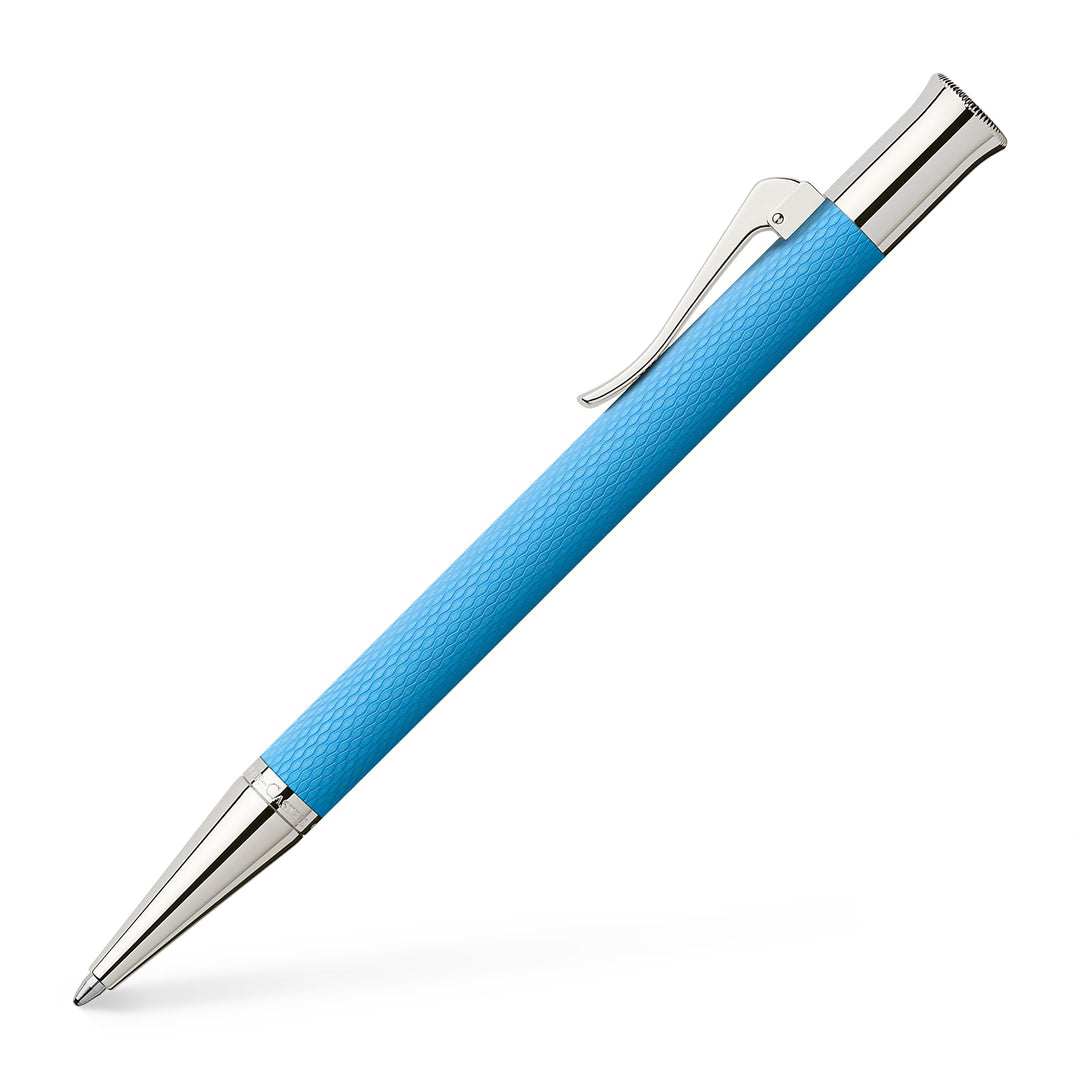 Graf von Faber-Castell 145265 Drehkugelschreiber Guilloche Gulf Blau, Gulf Blau