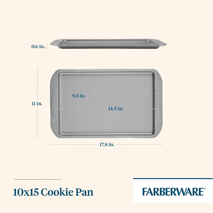 Farberware Antihaftbeschichtetes Backblech Grau 10 Inch x 15 Inch grau, 10 Inch x 15 Inch