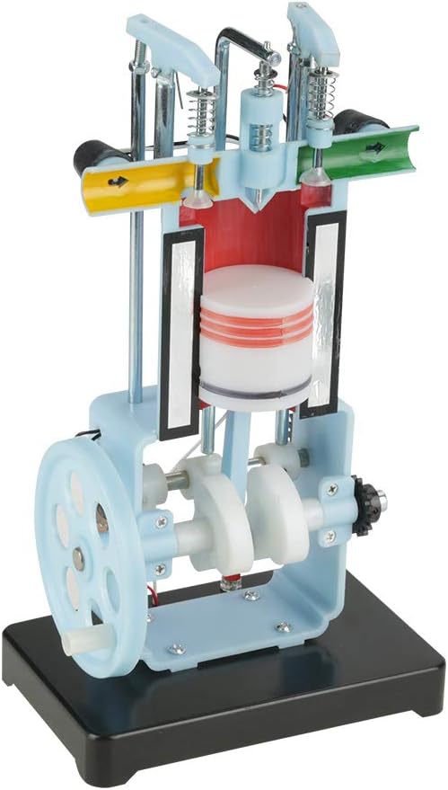 Omabeta 4-Takt-Einzylindermotor-Modellbausatz, Physik-Lehrhilfe, Experimentelles Demonstrationsmodel