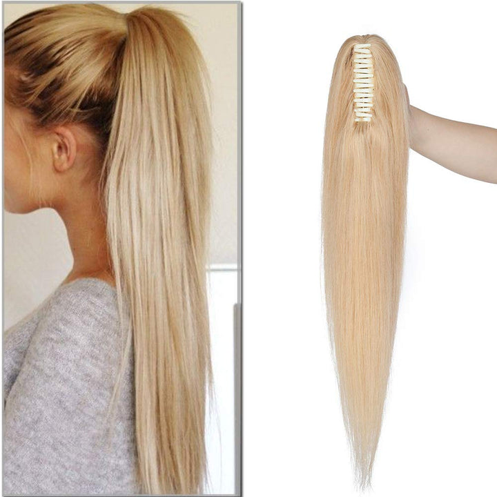 SEGO Ponytail Extension Echthaar Pferdeschwanz Zopf Clip in Haarteil Haarverlängerung 100% Remy Haar