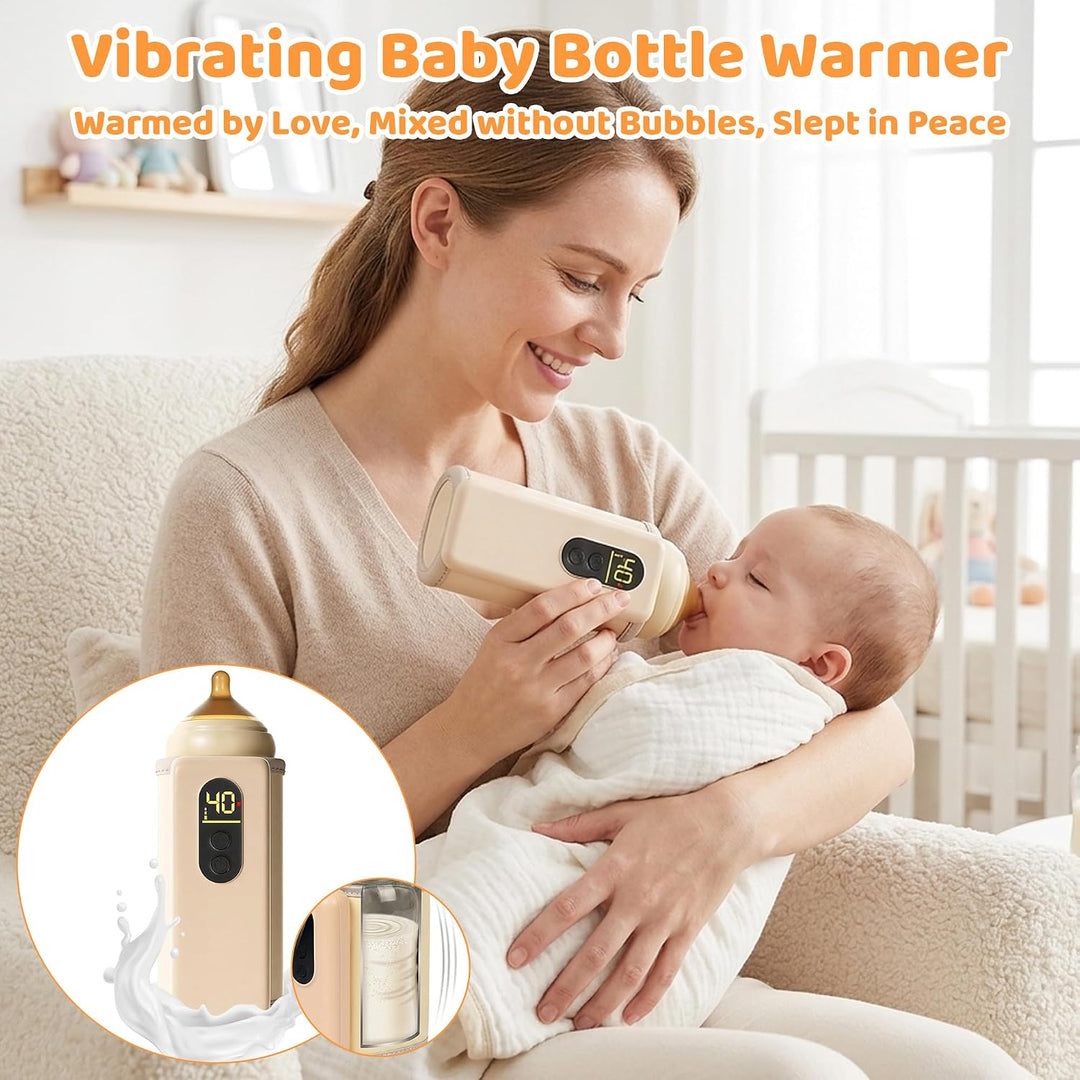 Tragbarer Babyflaschenwärmer mit Vibration-Shaker für Babymilch