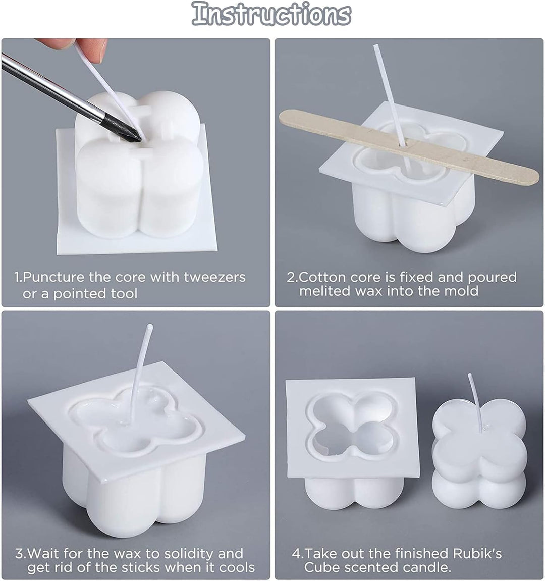 2026 Kerzenformen zum Giessen Kerzen Selber Machen set Form Silikon Bubble Formen Silikonform Kerzen