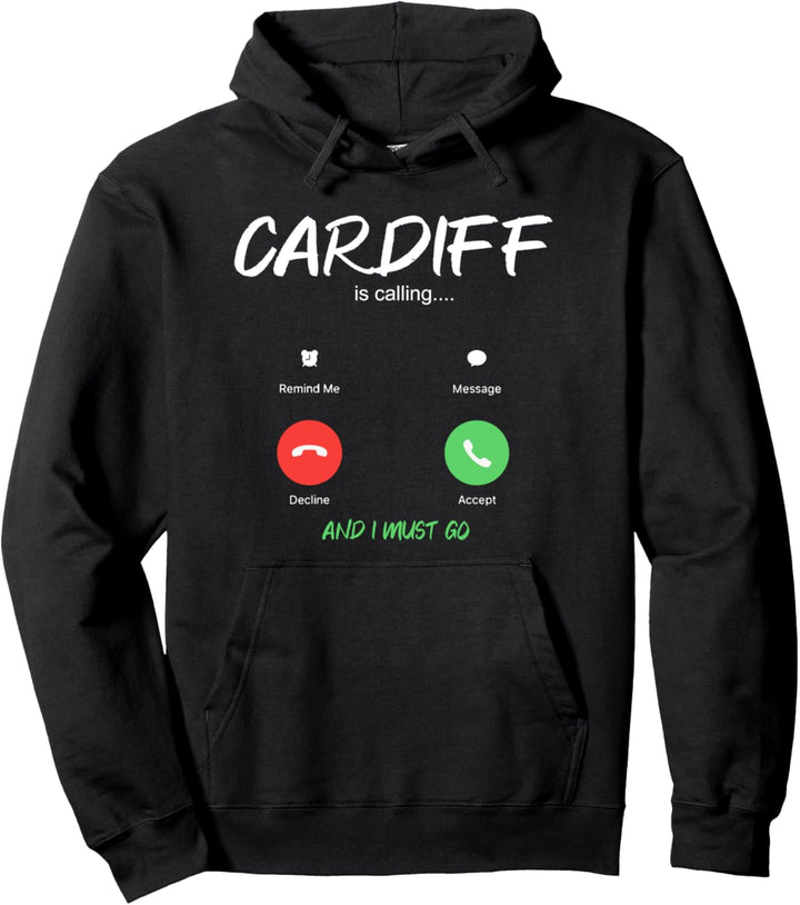 Cardiff Is Calling Wales Städtetrip Reisen Pullover Hoodie
