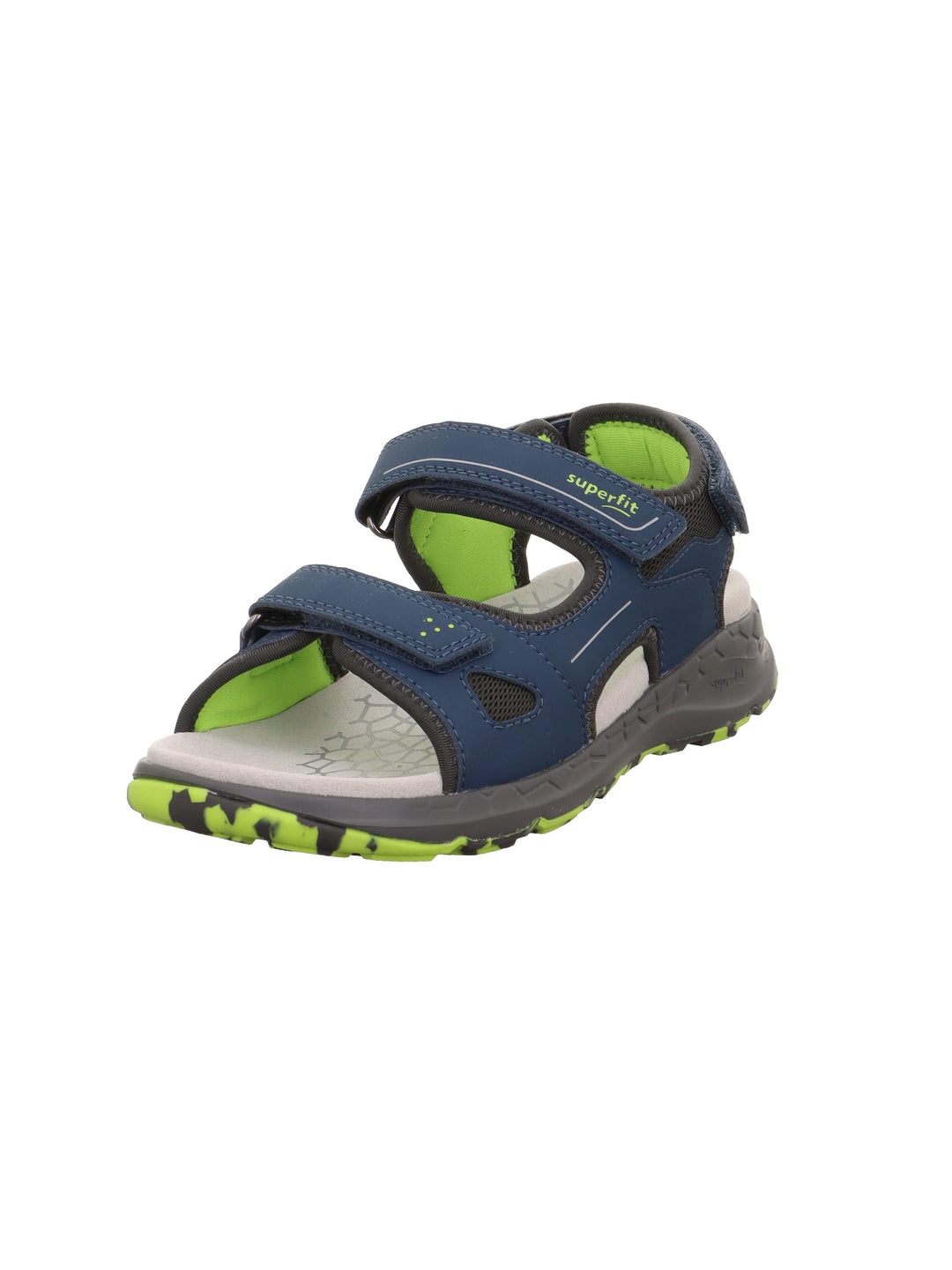Superfit Jungen Criss Cross 1-000583 Sandale 27 EU Weit Blau Grün 8040, 27 EU Weit Blau Gr&amp;